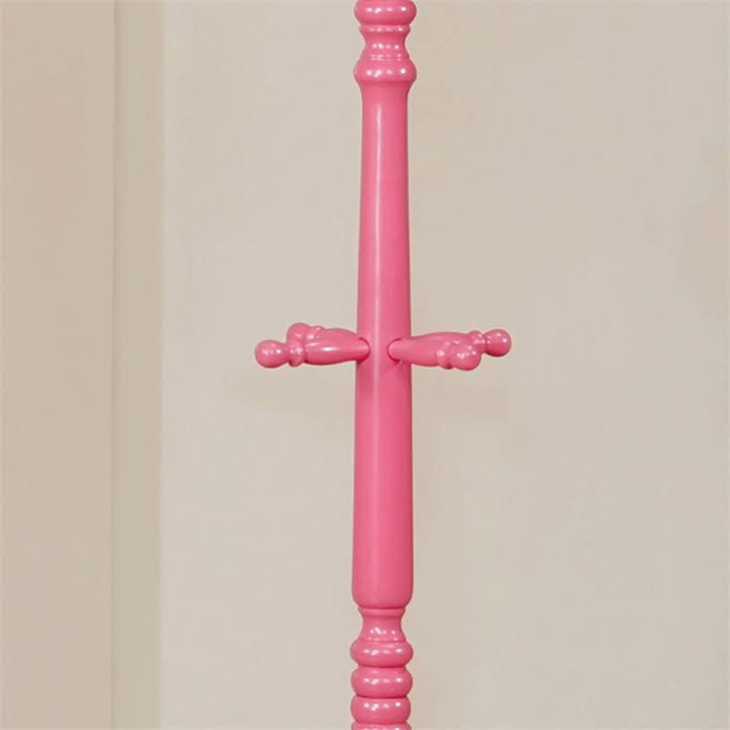 Pink Wood Kids Coat Rack I97402