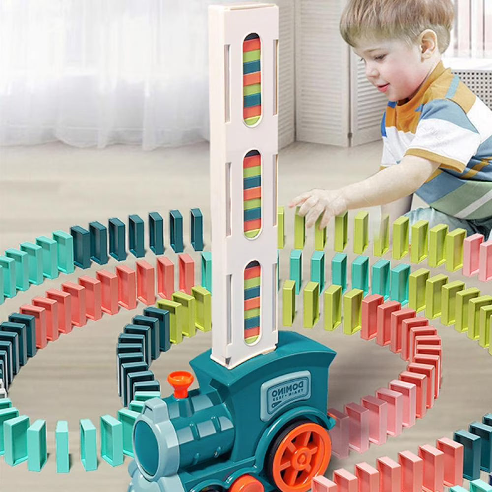 60 Pcs Plastic Domino Blocks Toy Game O13736