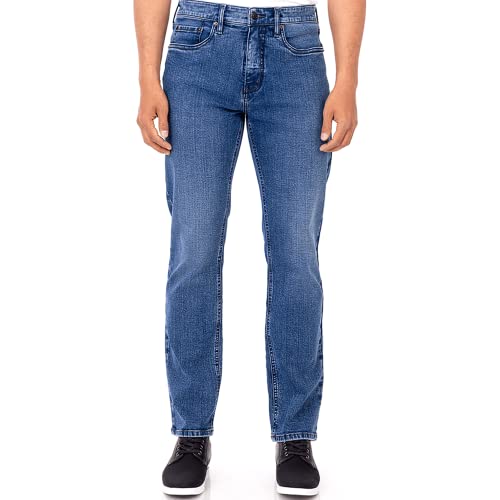 Mens Relaxed Fit Straight Leg Stretch Jeans E461138