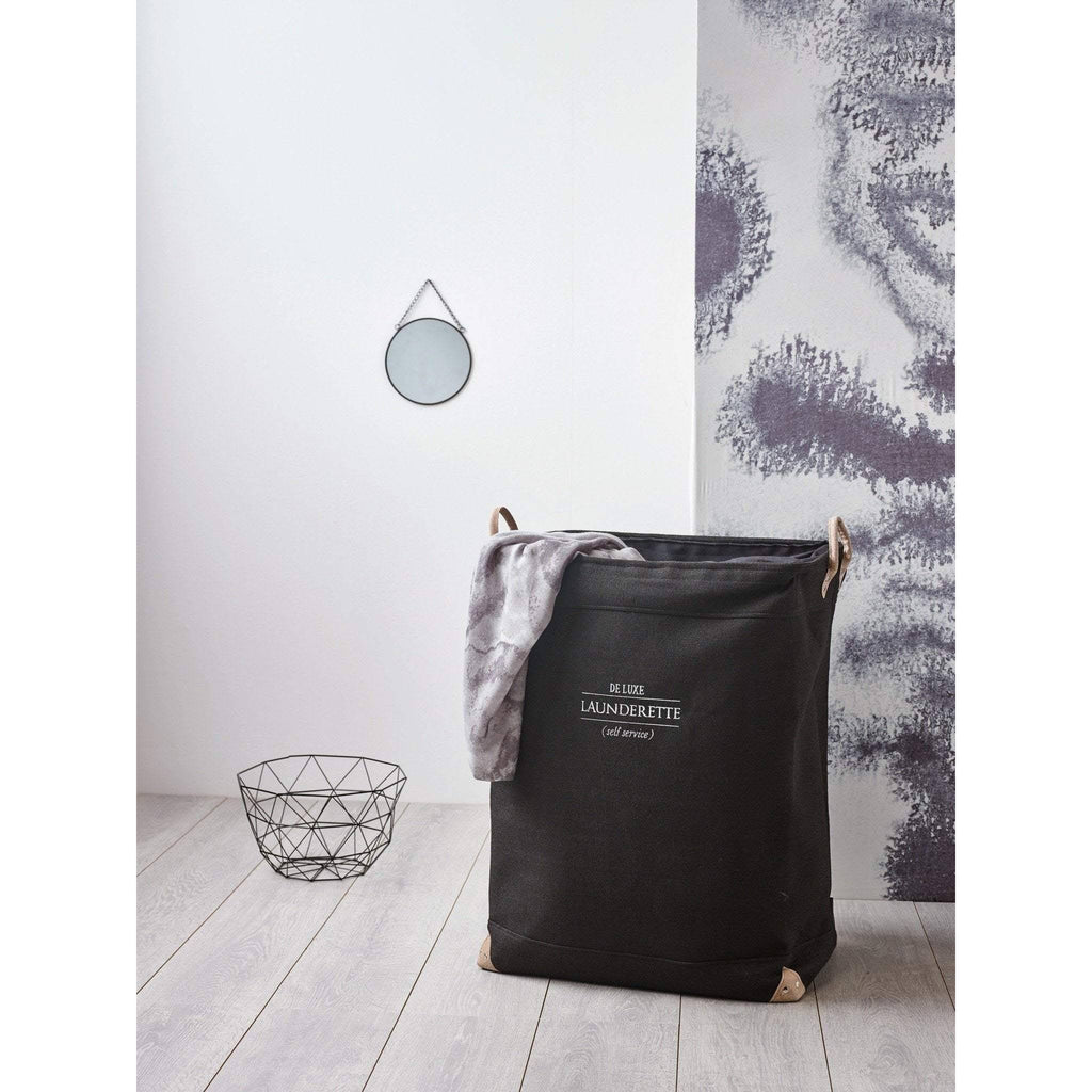 Beige Laundry Basket with Carry Handles and Liner O514081