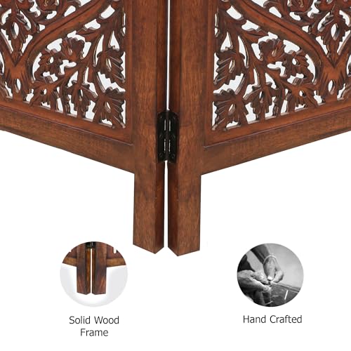 4 Panel Folding Wood Room Divider C536