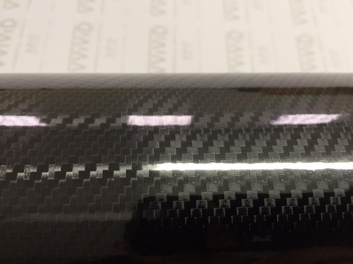 High Gloss Black Carbon Vinyl Wrap Film 2ft x 5ft Pack of 2 K443398