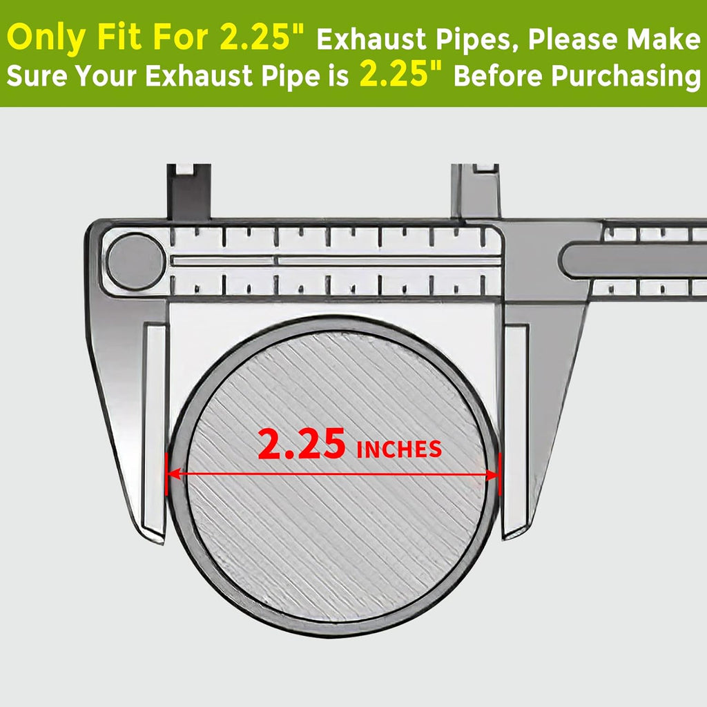2.25 Inlet/Outlet Universal Catalytic Converter with O2 Port and Heat Shield C95329
