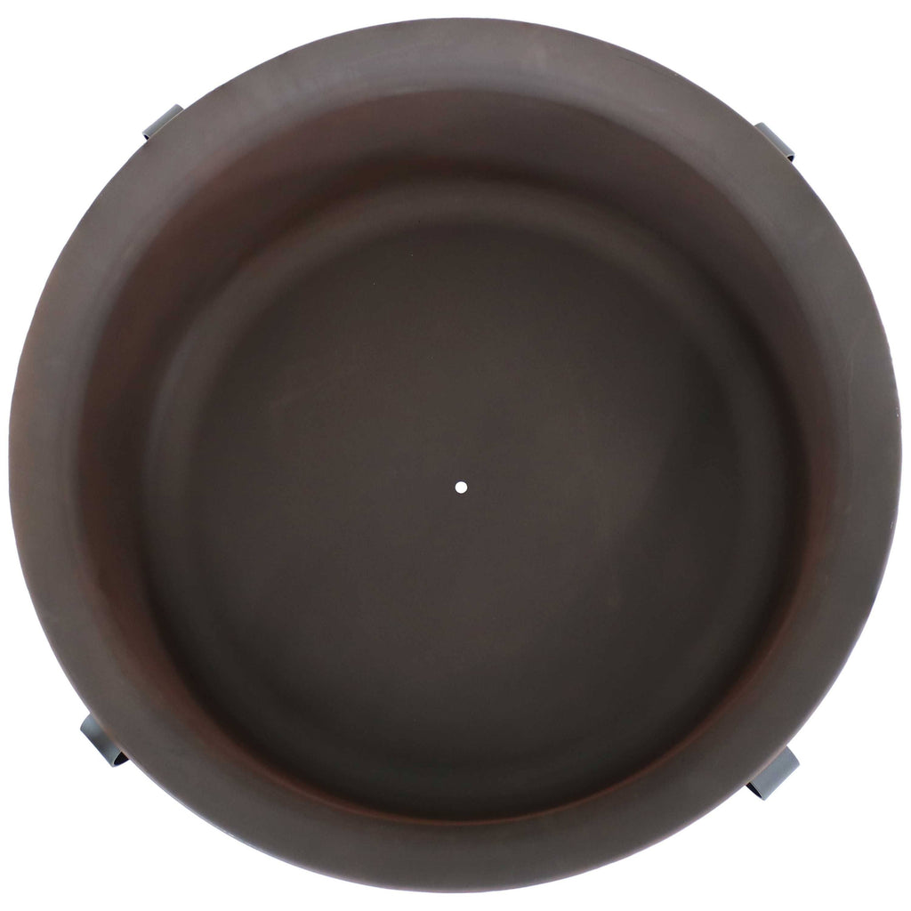 Bronze Steel Fire Pit with Spark Screen - 29-inch I752132