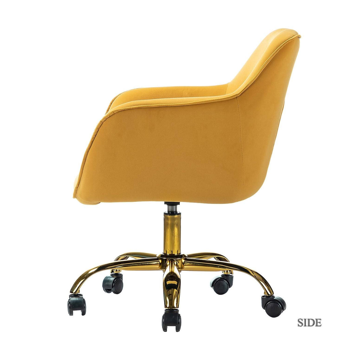 Black Swivel Task Chair with Tufted Back D340