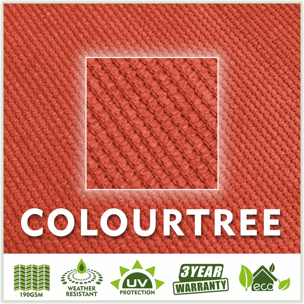 Red Square Sun Shade Sail Canopy O165535