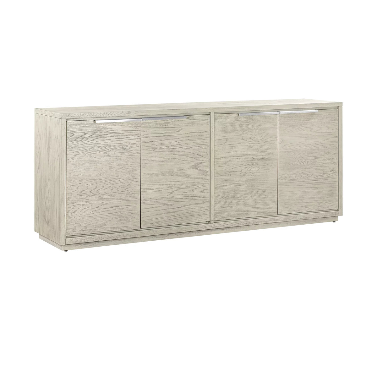 Grey Oak Wood 4 Door Sideboard Buffet U4117