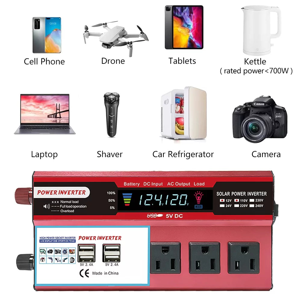 3000W Modified Sine Wave Car Power Inverter U109599