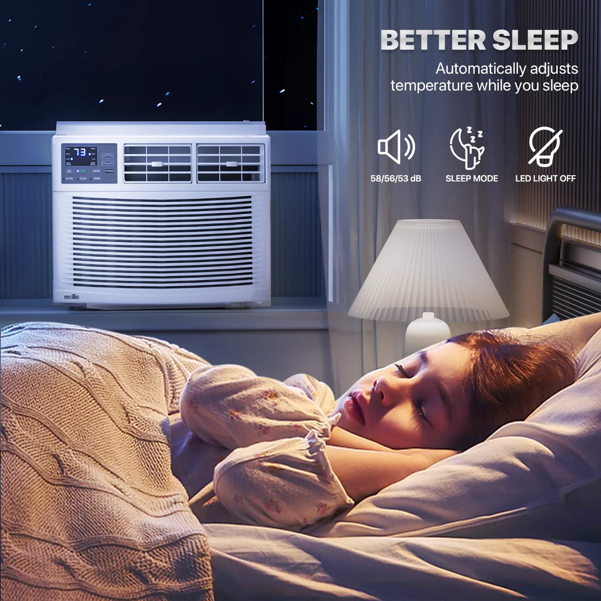 5,000 BTU Mechanical Window Air Conditioner with Multi-Speed Fan, White X642