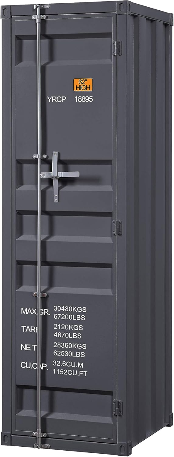 White Single Door Cargo Wardrobe W80118