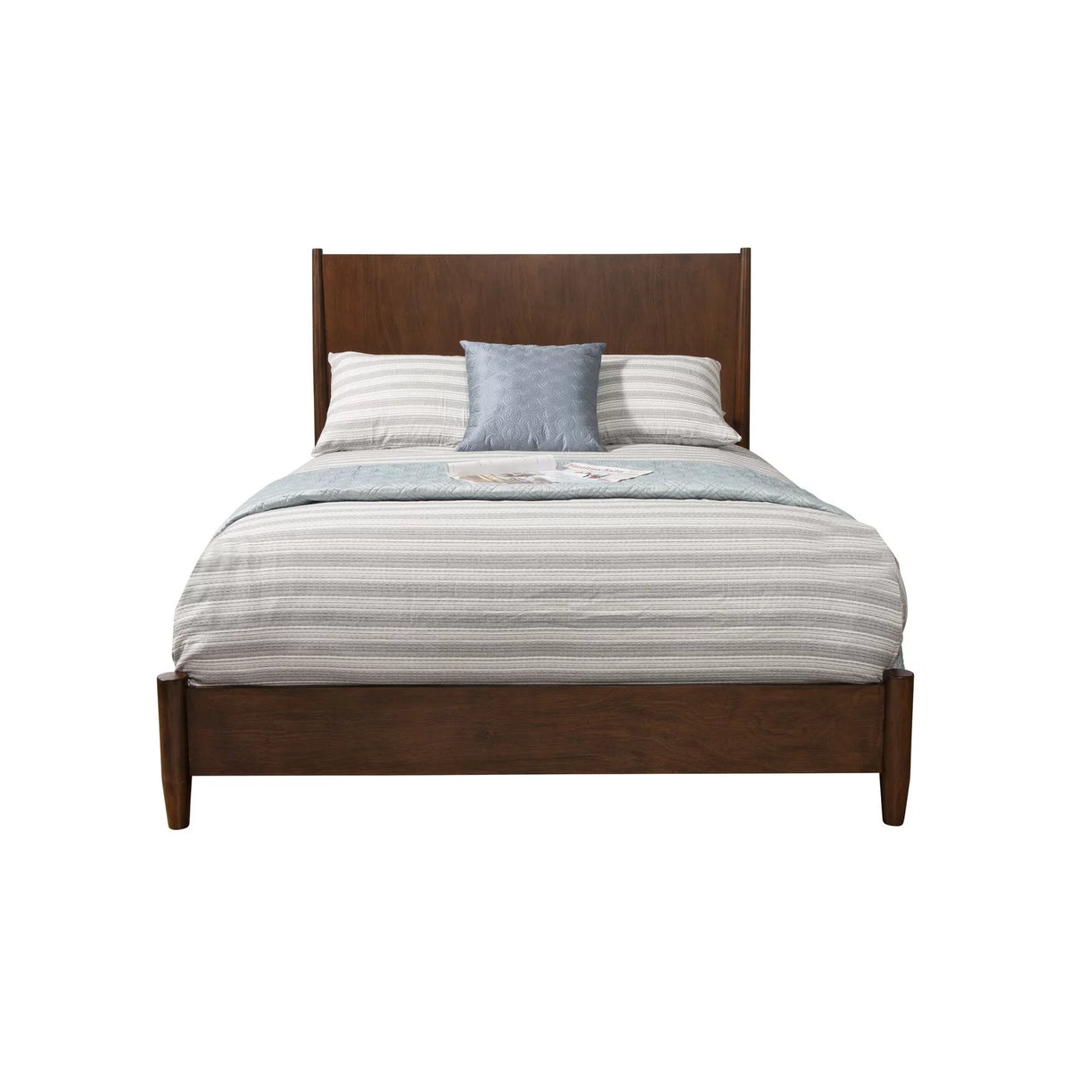 Black Wood Queen Panel Bed P51576