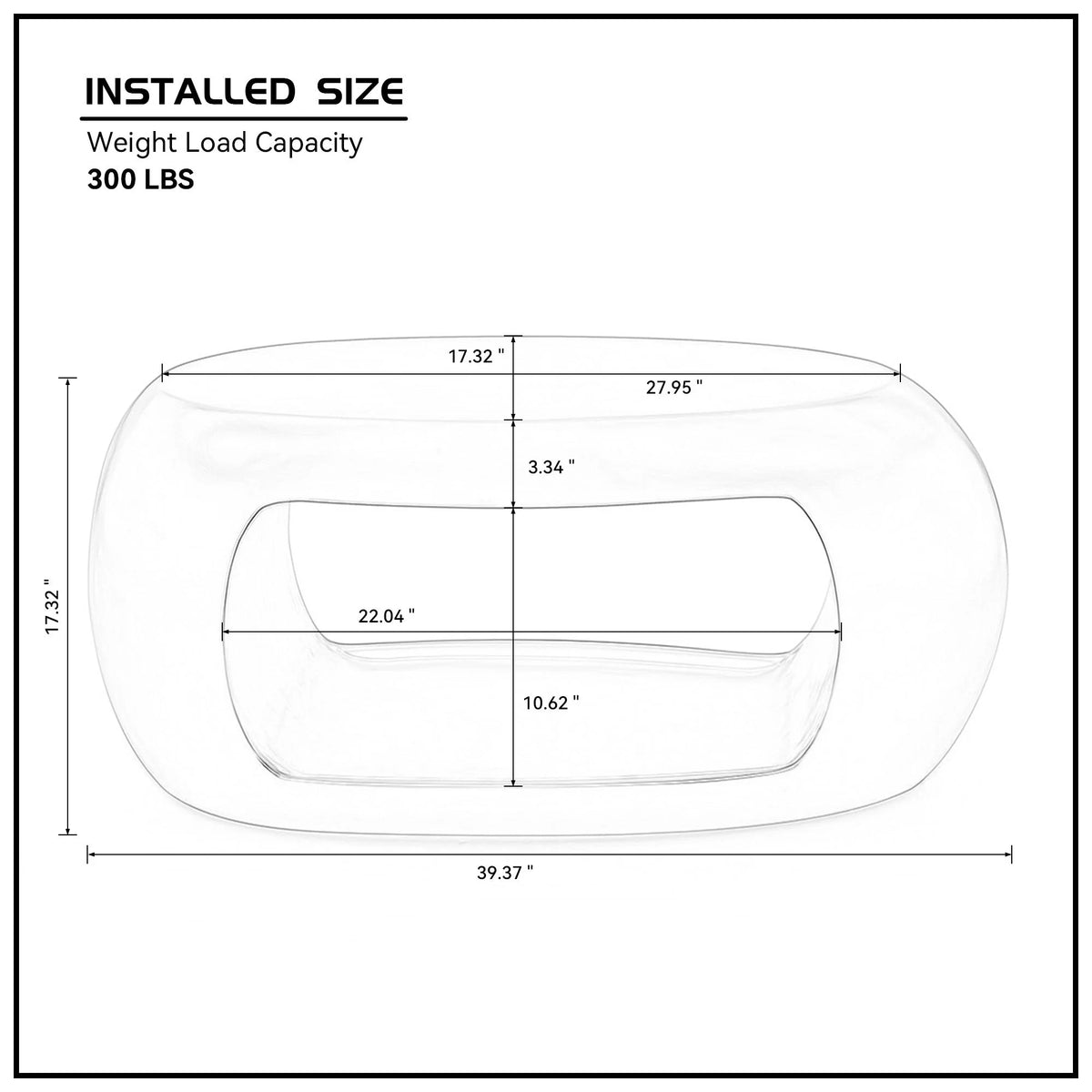 White Oval Fiberglass Coffee Table O6119