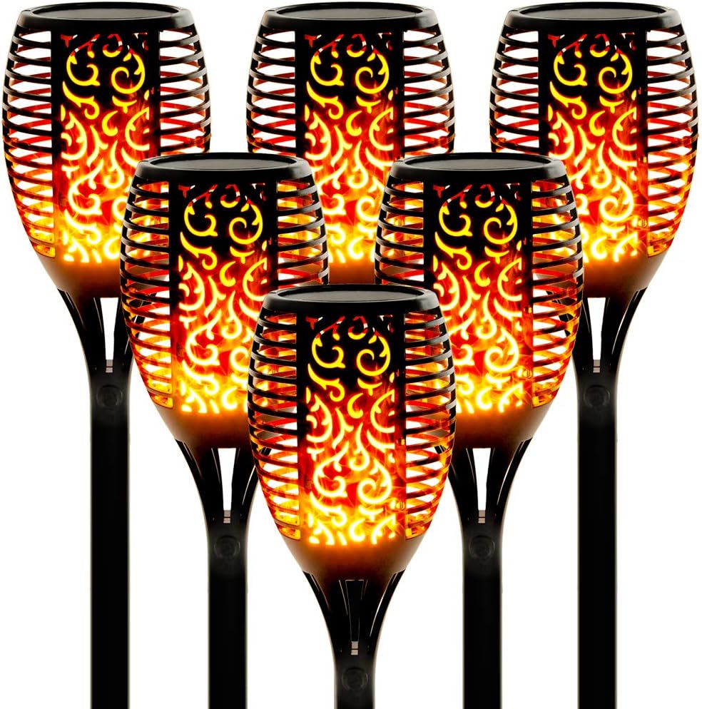 43 LED Solar Torch Lights (6 Pack) F776