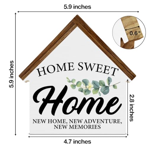 House Shaped Wooden Block Sign I351