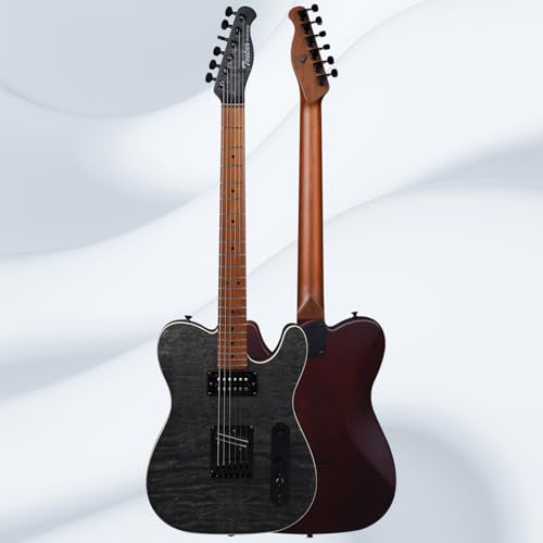 39 Inch Solid Wood Right Handed Electric Guitar with Amp, HSS Pick Up, Poplar Body, Mint Green C394395