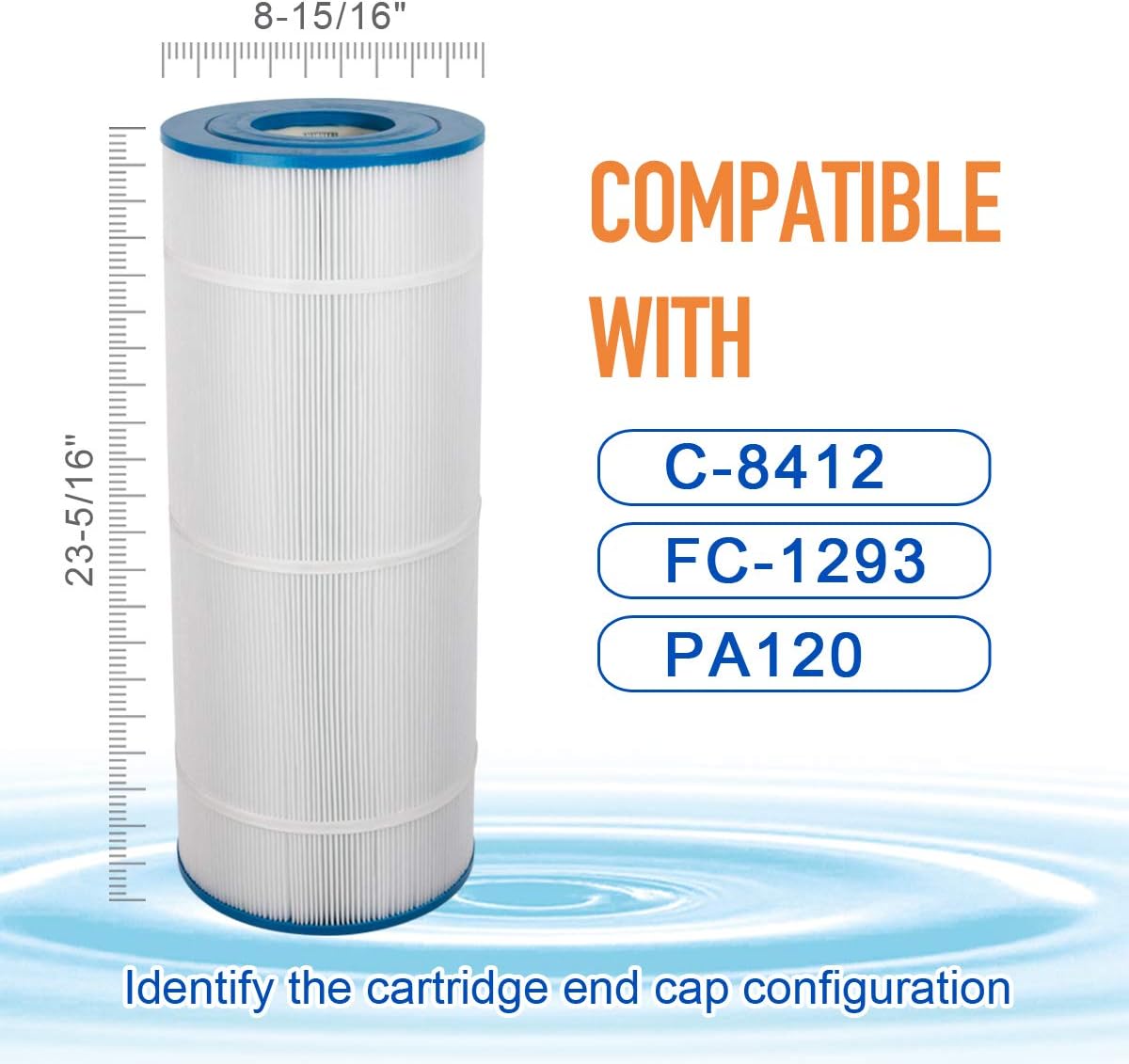 120 Sq.Ft Pool Filter Cartridge, 1 Pack A6918
