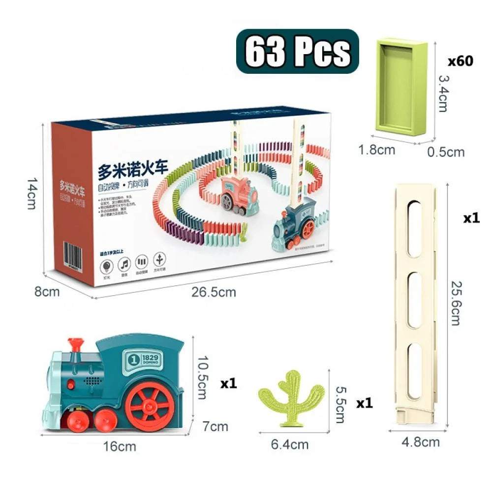 60 Pcs Plastic Domino Blocks Toy Game O13736