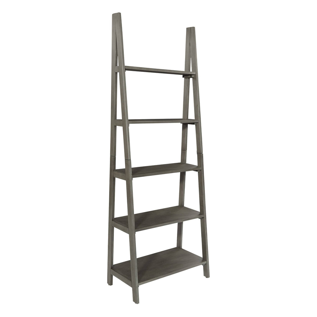 Grey Wash Ladder Bookcase S758