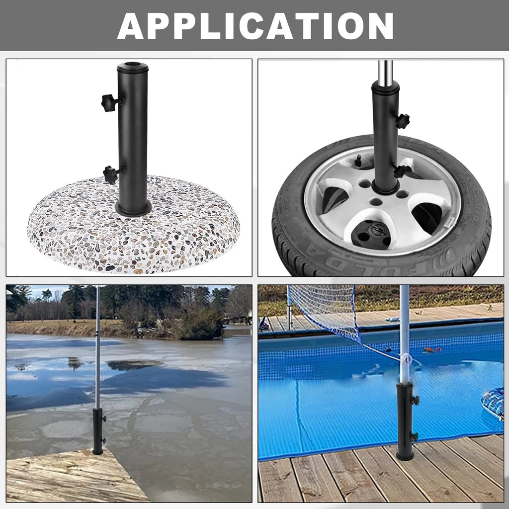 Black Granite Umbrella Tube Holder Q63443