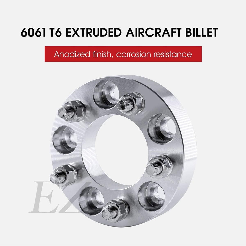 2 Wheel Adapters 5x115 to 5x115 Thickness 1 Inch 14 x1.5 Studs V13022