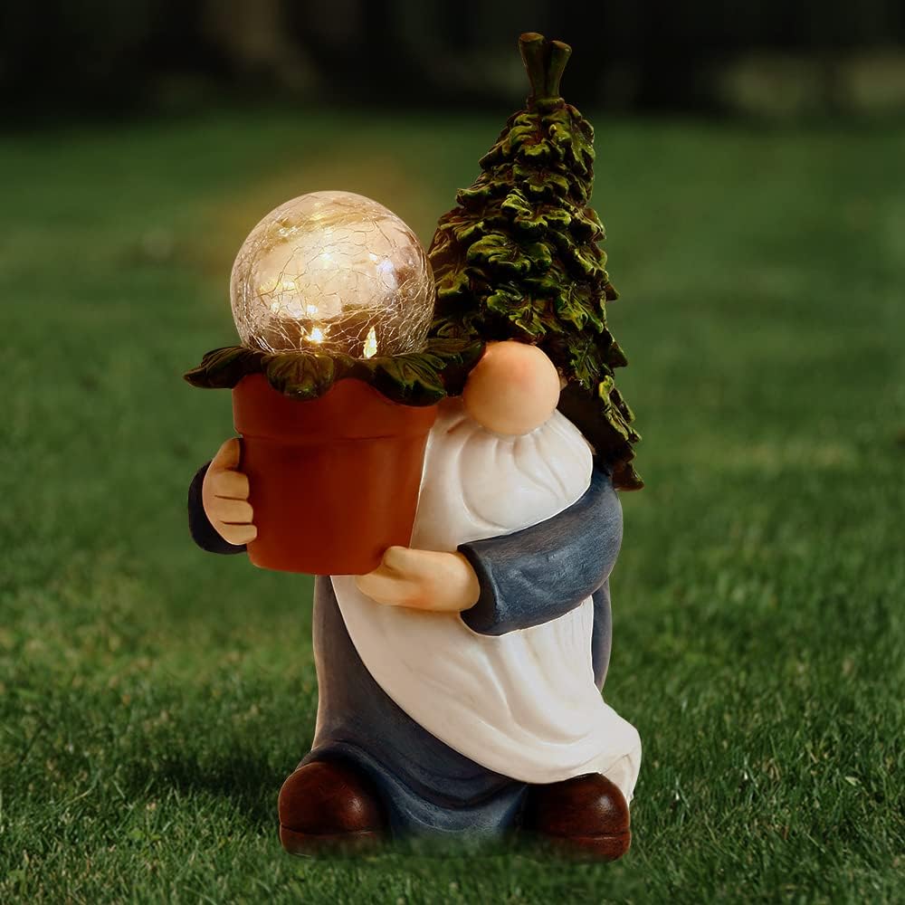 Gnome Garden Statue with Solar LED Lights G82287