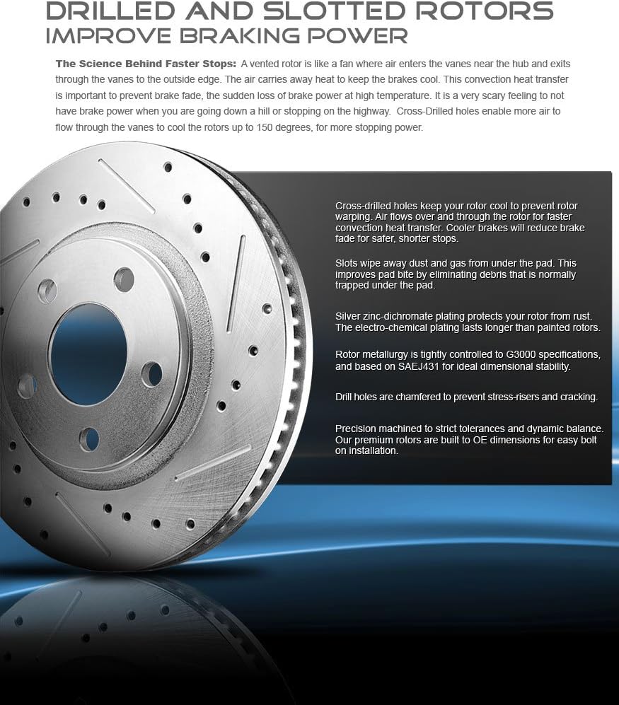 Brake Rotors and Brake Pads with Clips B95859
