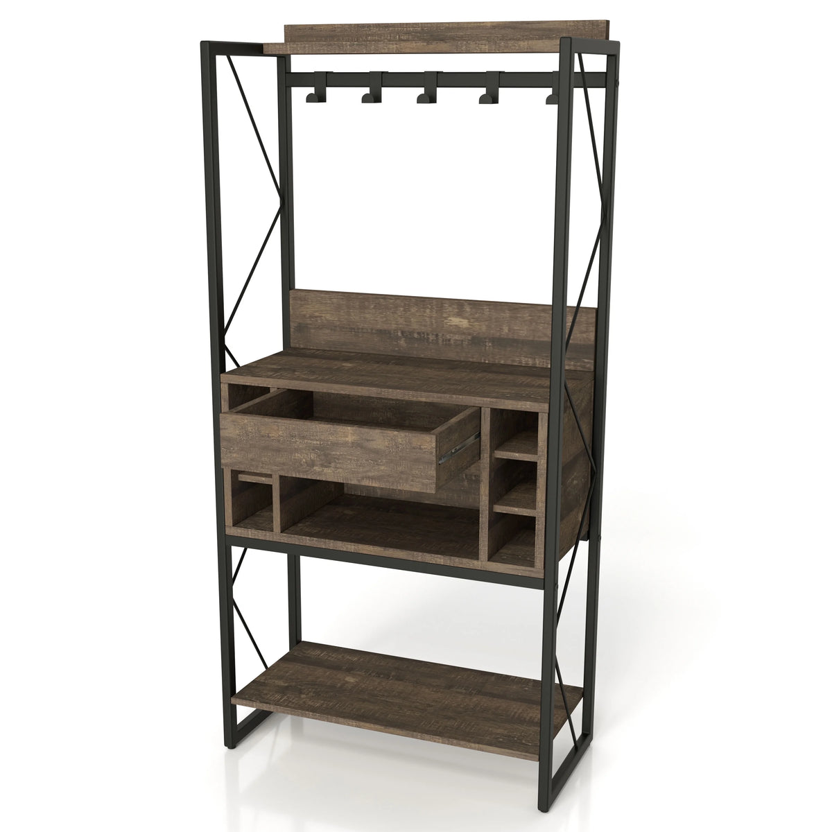 Metal and Wood Baker's Rack H6354