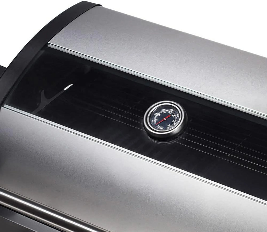 4-Burner Propane Gas Grill with Side Burner, Stainless Steel 60,000 BTU, Black F328386