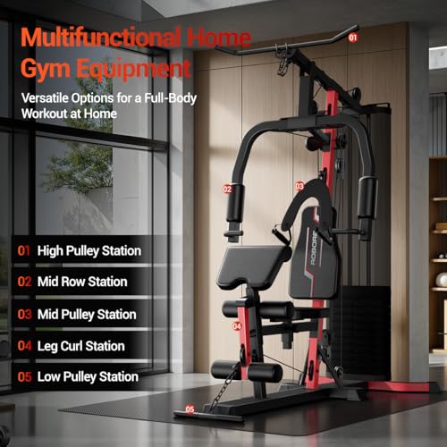 Home Gym Workout Station with 160LBS Weight Stack R72208