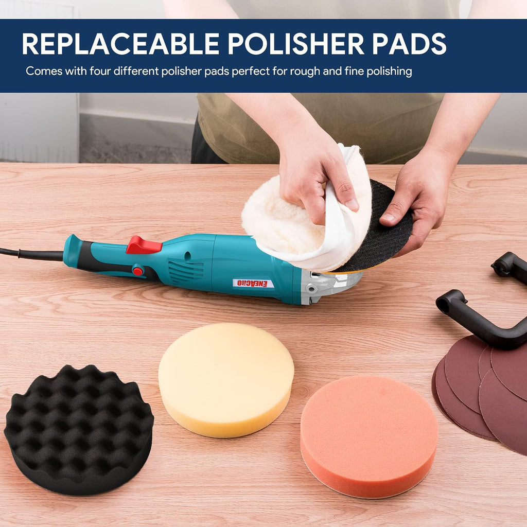 1200W Variable Speed Rotary Car Polisher J413