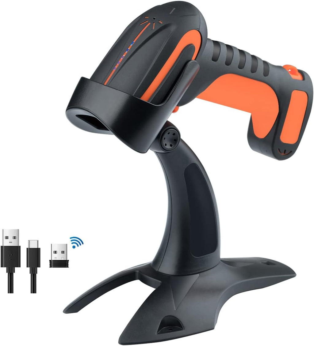 Industrial Wireless Barcode Scanner 2D QR 1D Green T435079