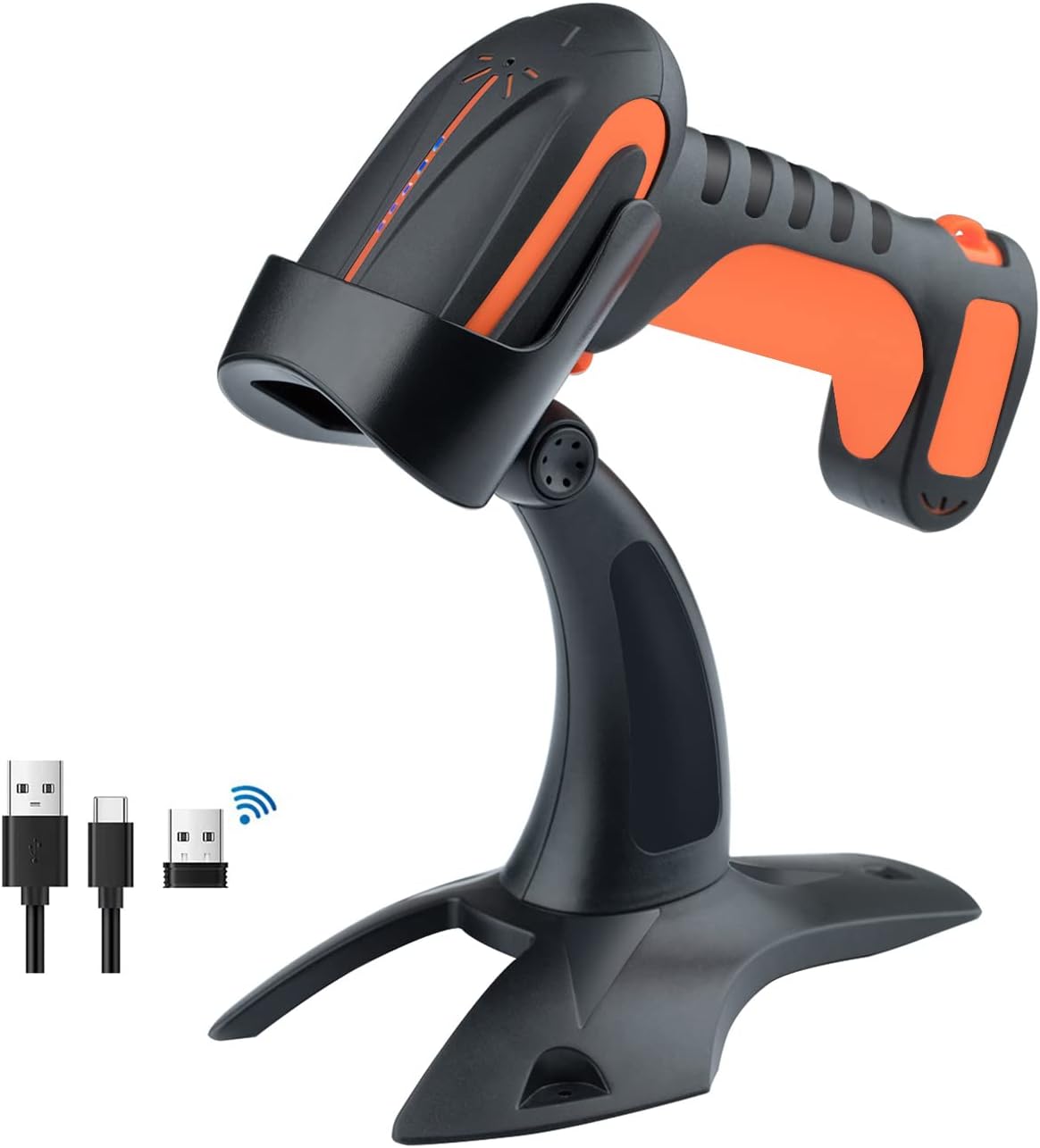 Industrial Wireless Barcode Scanner 2D QR 1D Green T435079