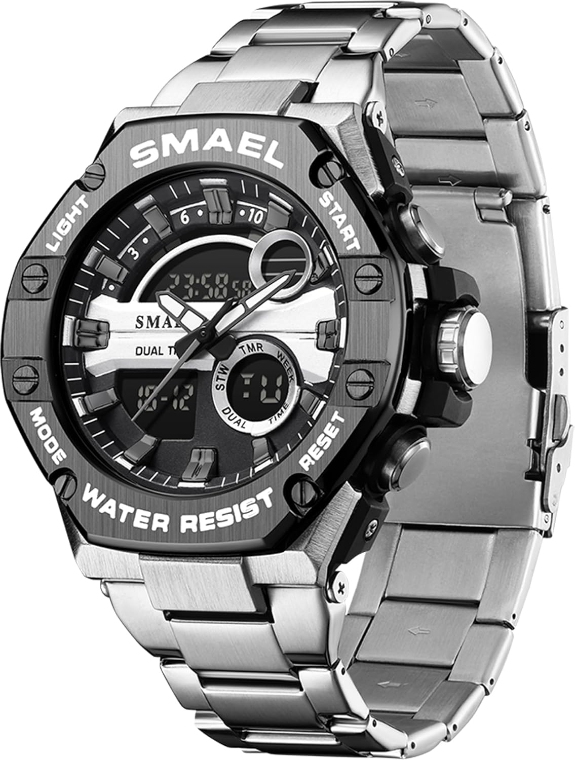 Waterproof Military Tactical Sports Wrist Watch with Led Luminous L37835