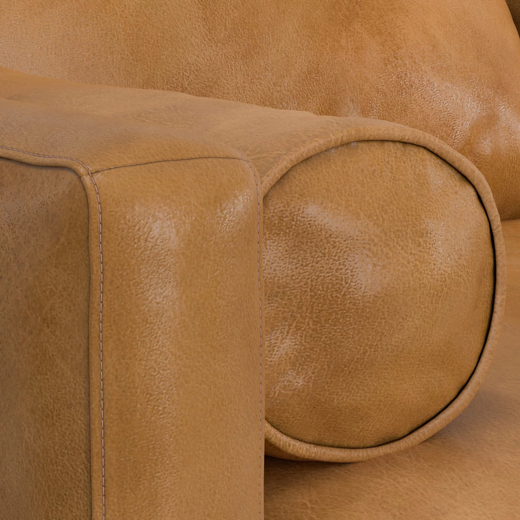 89 inch Wide Sienna Genuine Leather Sofa X92949