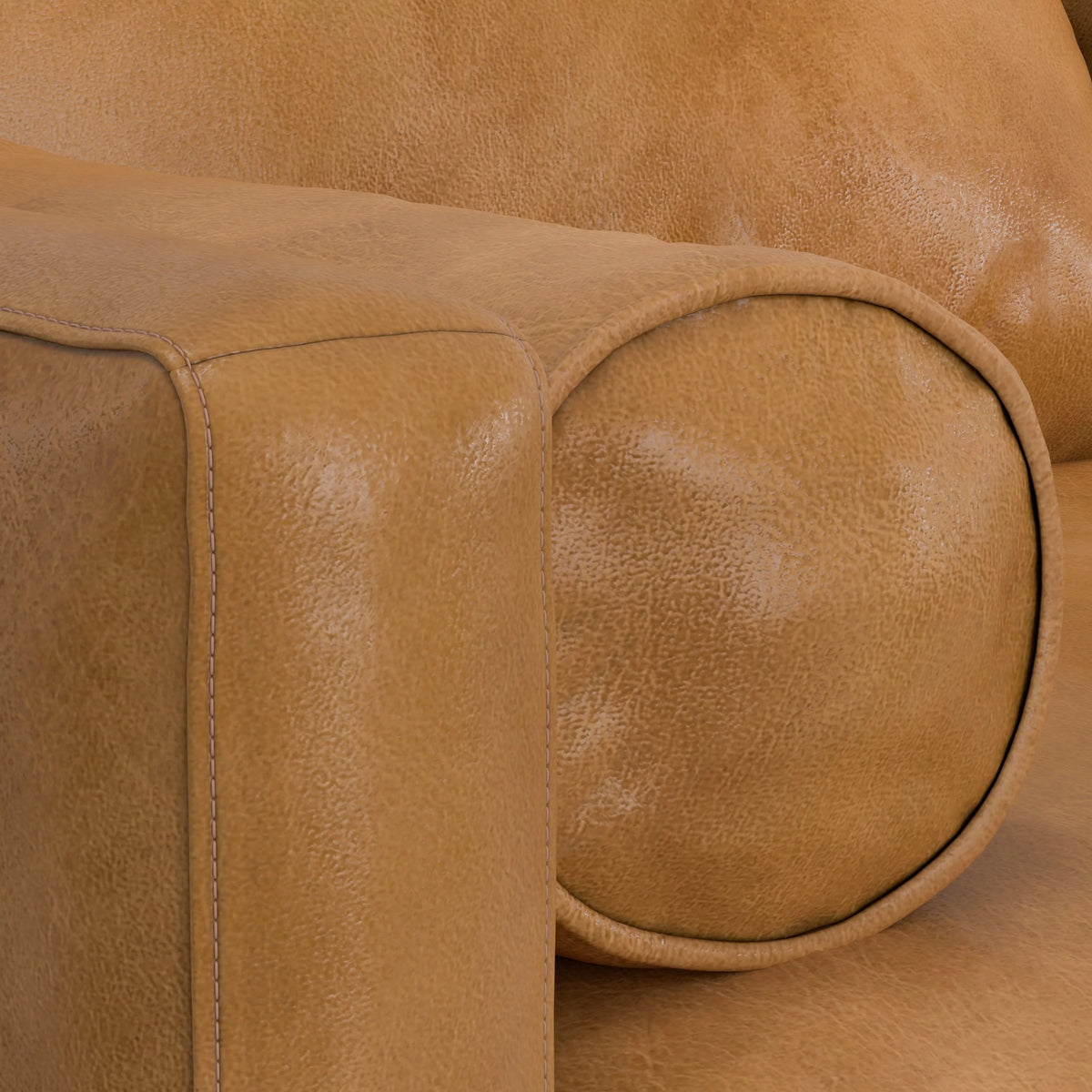 89 inch Wide Sienna Genuine Leather Sofa X92949