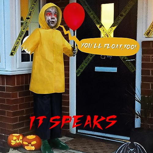 4 Ft Life Size Animatronics Prop with Glowing Balloon D369675