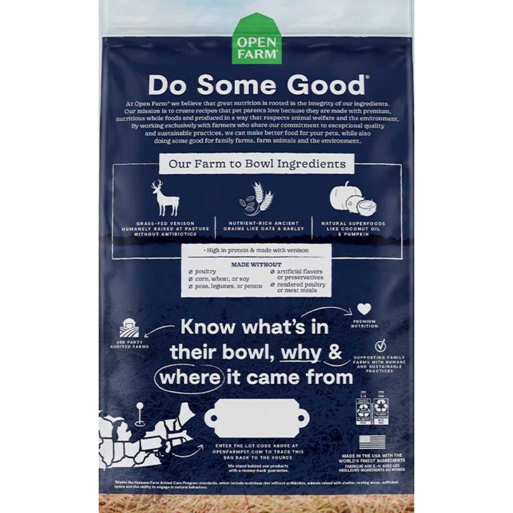 New Zealand Venison Ancient Grains Dry Dog Food L232