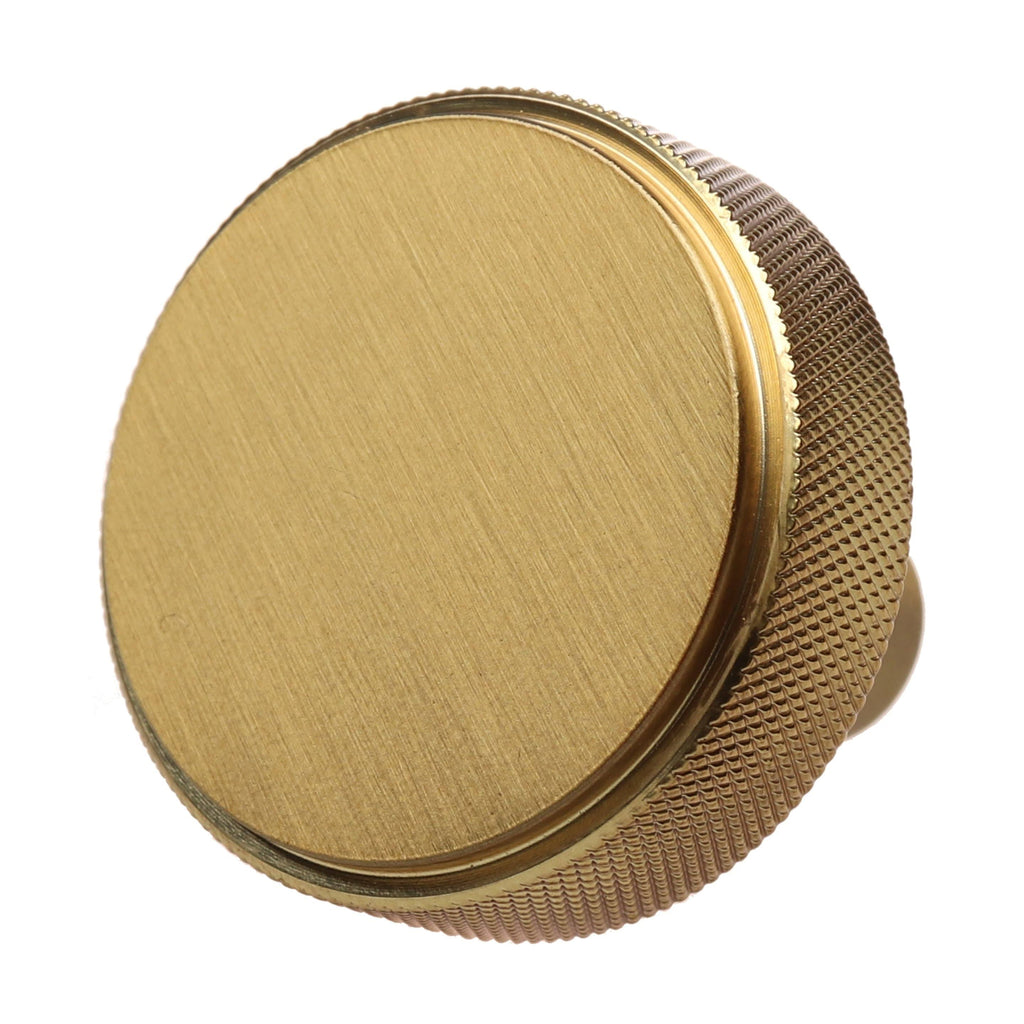 Satin Gold Solid Round Cabinet Knob, Pack of 5 I98977