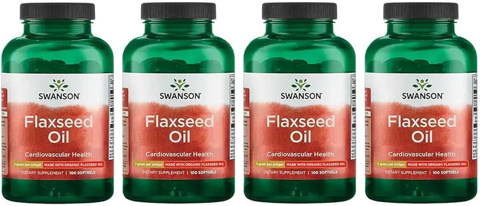 Flaxseed Oil 1000 Milligrams 100 Sgels 4 Pack H9686