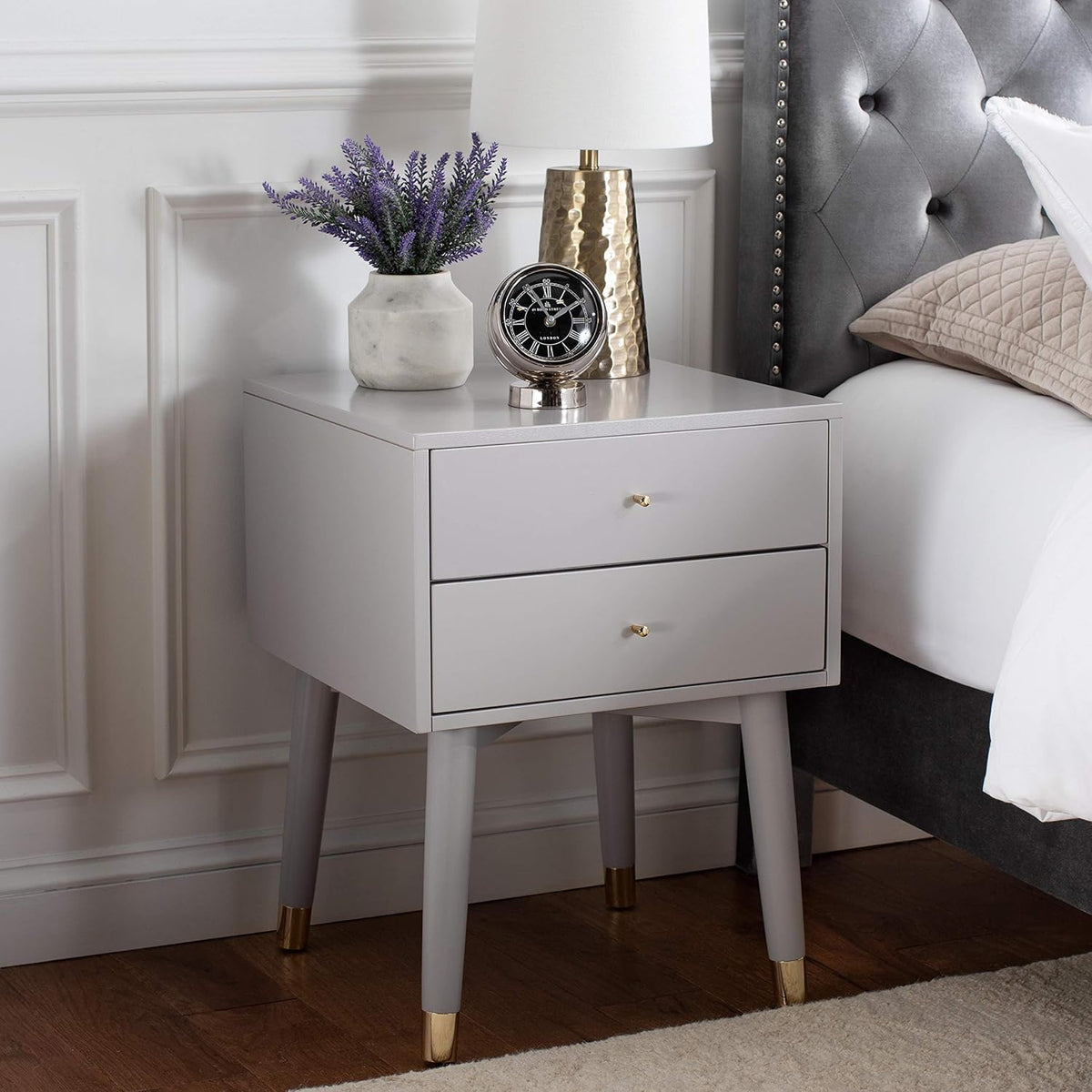 Navy Blue Nightstand C8239