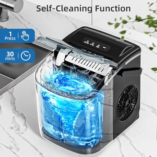 Portable Countertop Ice Maker with Carry Handle U815