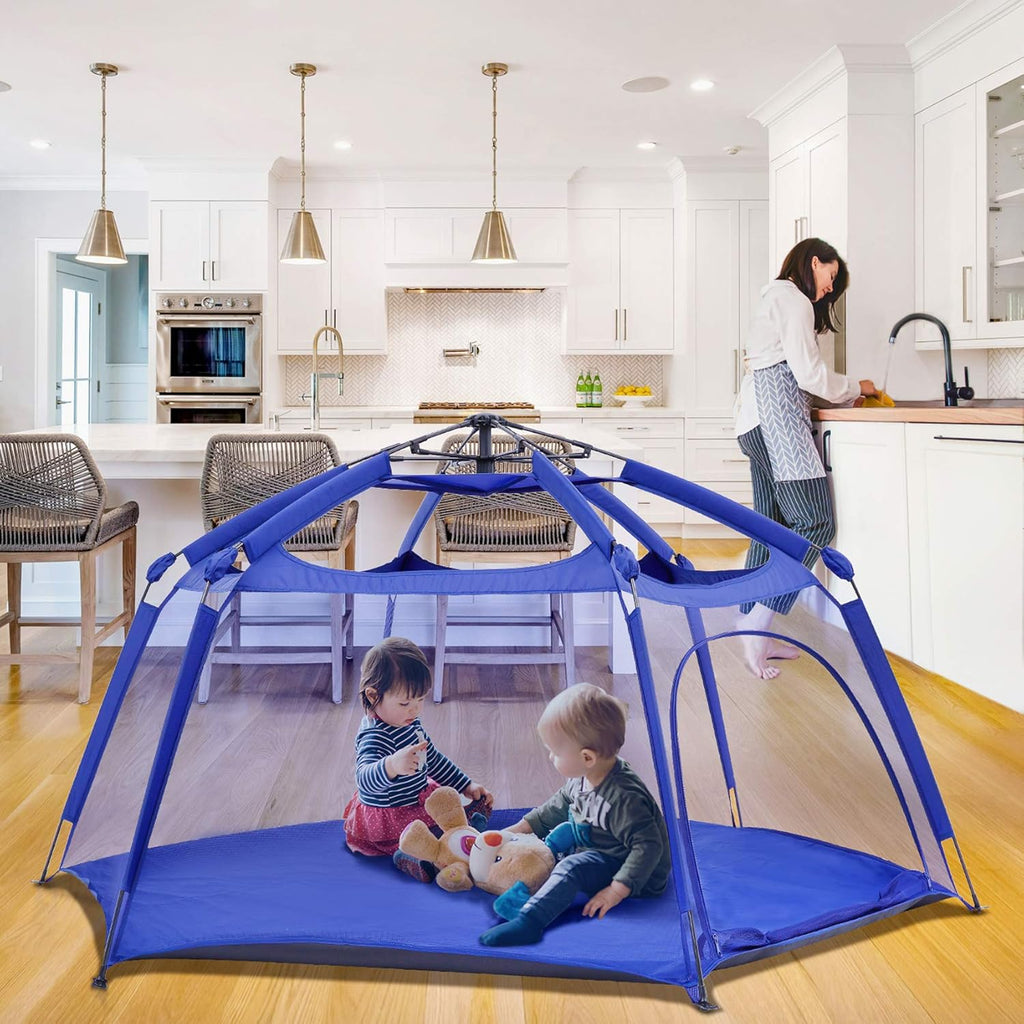 Navy 6 Panel Pop Up Playpen B54473