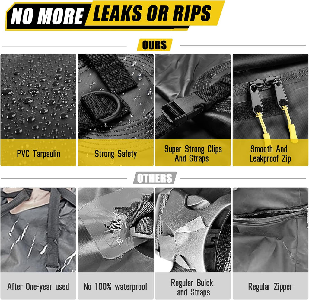Waterproof Rooftop Cargo Carrier Bag with 6 Door Hook Straps K3348