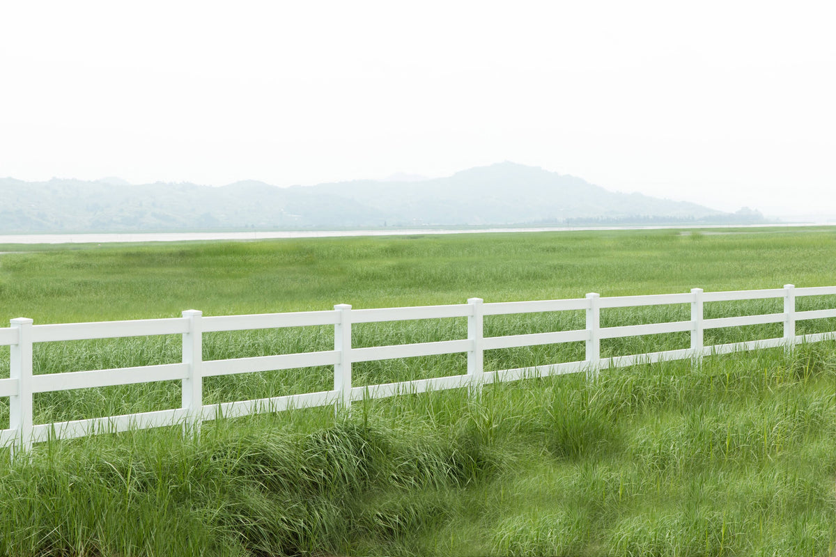 Pack of 2 Vinyl Fence Posts with Cap A782