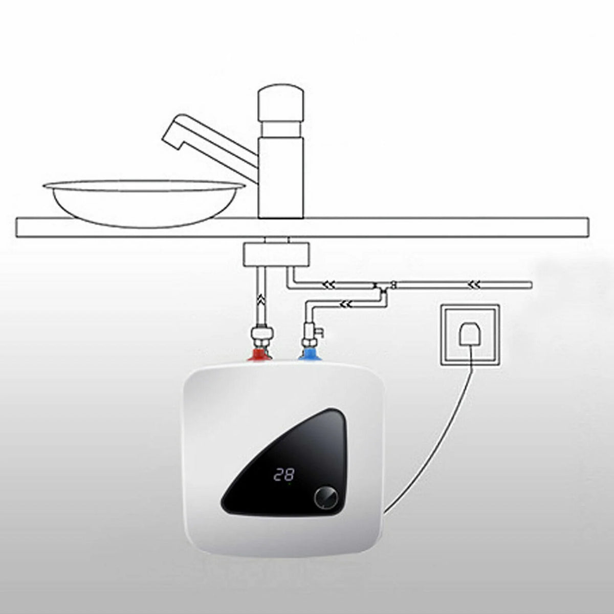 1500W 6L Compact Electric Water Heater B4333