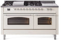Antique White Dual Fuel Natural Gas Range C4185