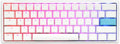 Pure White 60% Double Shot PBT Mechanical Keyboard C391