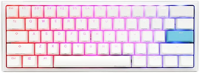 Pure White 60% Double Shot PBT Mechanical Keyboard C391