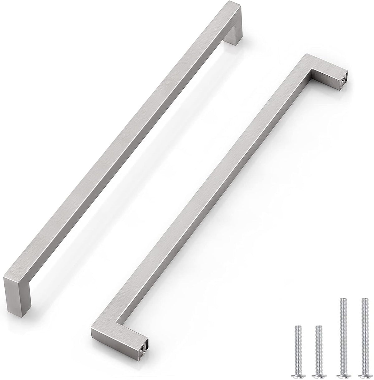 30 Pack Stainless Steel Square Corner Kitchen Cabinet Door Handles P19986