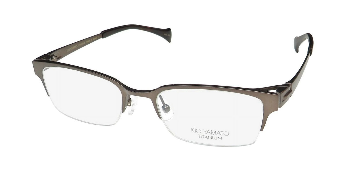 Titanium Metal Half-Rimless Eyeglass Frame U96682